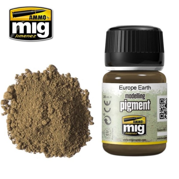 Jar of AMMO Europe Earth weathering pigment