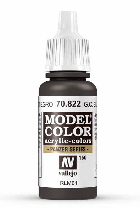 Bottle of Vallejo German Camouflage Black Brown paint